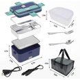 thumbnail image 2 of Portable Electric Heating Lunch Box 12V 24V Bento Travel Food Heater Car Plug, 2 of 3
