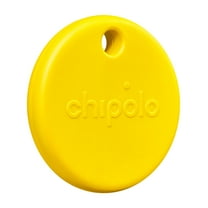 Chipolo POP Tracker Tag - Colorful, Compatible, Loud Bluetooth Tracker with Call Your Phone & Out of Range Alert, Works with Apple Find My or Find Hub on Android (Yellow)