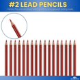 thumbnail image 4 of Crayons de Grading czcpp-Red 2 Plomb, Crayons de Vérification Pré-Affûtés Rouges avec Erser Lot de 24, 4 of 4