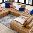 thumbnail image 7 of Saunter Tufted Vegan Leather Vegan Leather 5-Piece Sectional Sofa-EEI-5211-TAN, 7 of 7