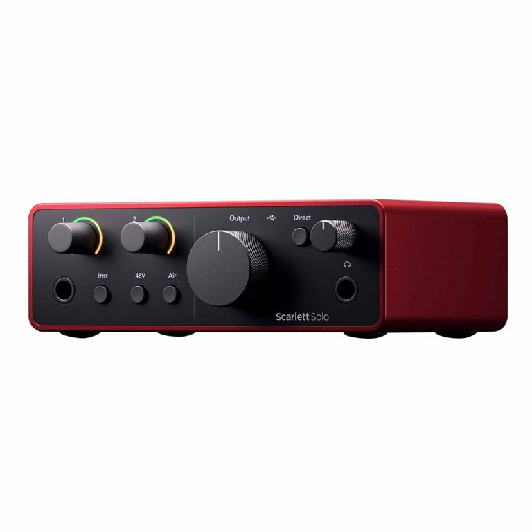 Focusrite Scarlett Solo Studio USB Audio Interface with Clutch CL
