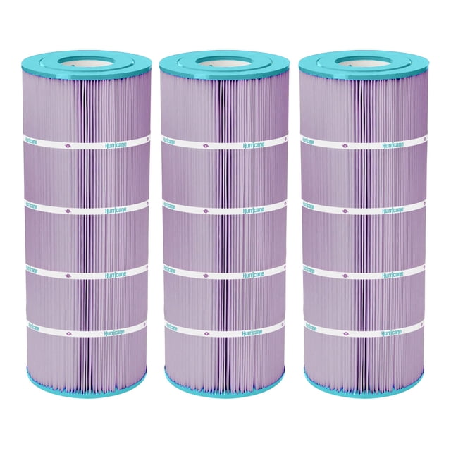 Hurricane Filters HF8412-01P Platinum Purple Spa Filter Cartridge Replacement (3 Pack)