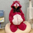 thumbnail image 3 of Pijamas de animales de una pieza para mujer, mono grueso y cálido de franela para Cosplay, disfraz de Halloween, ropa de dormir de Anime, monos de felpa, 3 of 5