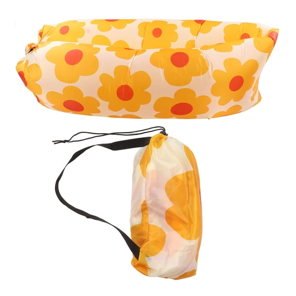 Xirurus Portable Inflatable Lounger Couch – Medium Size, Tear‑Resistant 190T Fabric, Easy Wind‑Inflate, Comes with Storage Bag, Ideal for Adults & Kids Outdoors