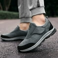 thumbnail image 2 of Walking Boots Womens Mens Comfort Athletic Fleece Lined Warm Slip on Winter Snow Work Ankle Booties, 2 of 7