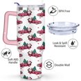 thumbnail image 3 of Christmas Vintage Car Santa Claus 40 Oz Tumbler with Handle Lid and Straw Stainless Steel Double Walled Vacuum Insulated Cup Merry Christmas Gifts Tumbler for Women Men Friends Outdoor Indoor, 3 of 6