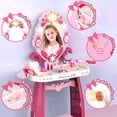 thumbnail image 4 of Mesa de maquillaje Surelect para niños pequeños con silla con espejo de 3 a 6 años, 4 of 7