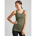 thumbnail image 2 of Kalon Women's 4-Pack Scoop Neck Tank Top Base Layer (X-Small, Earth Tones), 2 of 6