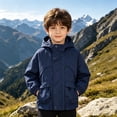 thumbnail image 2 of Toddler Boys Windbreaker Outerwear Baby Lightweight Hooded Zip Raincoats Casual Coat Cute Fashion Coats Windbreaker Jackets, 2 of 6