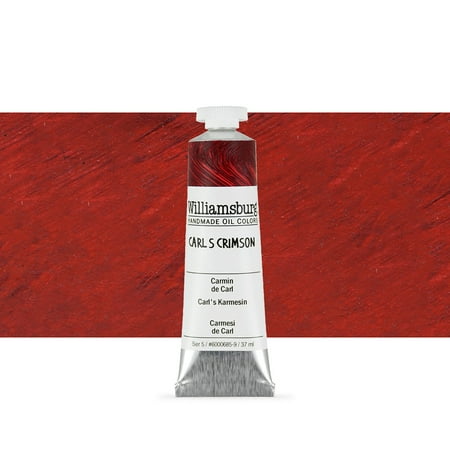 UPC: 0877463000768 | Williamsburg Handmade Oil Paint 37ml Carl s Crimson