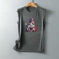 thumbnail image 4 of Usmisi 4th of July Tank Tops Comfy Breathable Loose Fit Patriotic Tshirts Vest Womens Fashion Independence Day Gnome Print Crewneck Sleeveless Summer Blouses Dark Gray m, 4 of 4