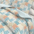 thumbnail image 2 of Coastal Quilt Set - Lightweight, Soft, All-Season - 2-Piece Reversible Nautical Bedding Set (Twin / Twin XL, Coastal Patchwork), 2 of 6