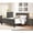 Gray, variant on Wood Composition - Nickel Drop Handles - Bedroom Arranging - Captivating Nightstand