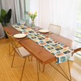 thumbnail image 2 of Yayeee Table Runner 70 inches Long Home Kitchen Dinning Party Decoration, Beige Playful Stamp, 2 of 7