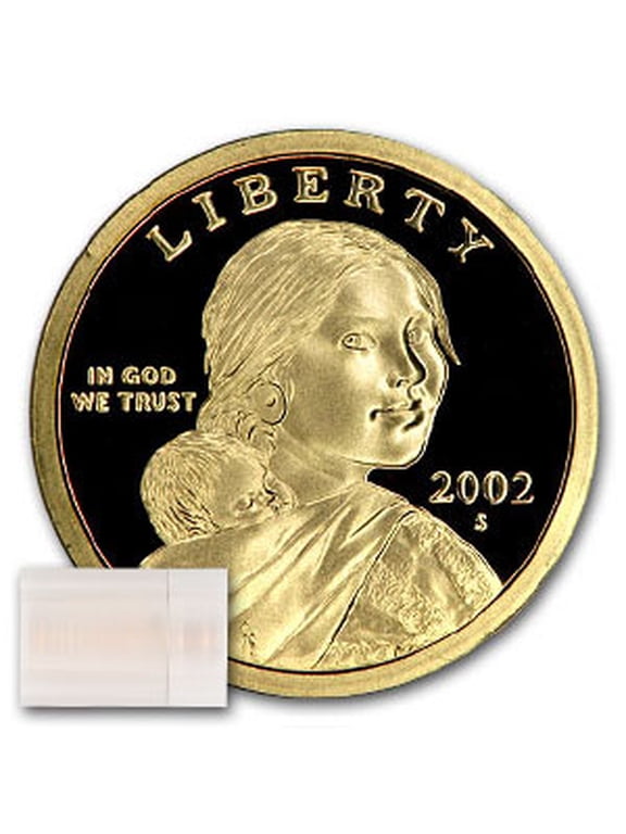 Collectible 2002-S Sacagawea Dollar 20-Coin Roll Proof