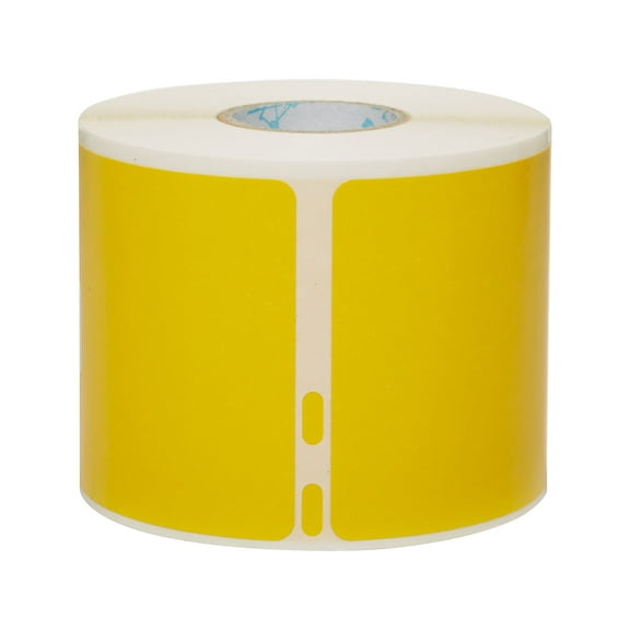 DYMO LabelWriter 2133382 Name Badge Labels 4" x 2-1/8" Black on Yellow 220 Labels/Roll (2133382)