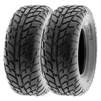 SunF ATV/UTV All Terrain Sport Dirt Flat Track Mini Bike Tire 25x8-12 25x8x12 6 PR Tubeless A021 (Set of 2)