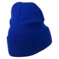 thumbnail image 4 of Silver American Flag Embroidered Beanie - Royal OSFM, 4 of 5