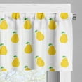 thumbnail image 3 of Ambesonne Fruit Valance Pack of 2, Graphic Pear Fruit Motifs, 54"X12", Earth Yellow Green White, 3 of 5