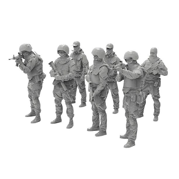 Figuras en miniatura a escala 1/35, figuras de diorama, escenas en miniatura sin pintar, decoración de paisajes, minimodelos de resina para juegos de