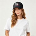 thumbnail image 2 of XIAOCHA Printed Fighter Theme Baseball Cap for Women Adjustable Rally Dad Hat Charity Trucker Hat,Black, 2 of 4