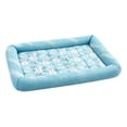 thumbnail image 2 of Pet Cooling Mat for Dogs and Cats Summer Cooling Comfort Sleeping Mat for Home Crates and Car Travel Great Gift for Pet Owners Blue Printed Pet Bed, 2 of 7