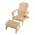 thumbnail image 4 of Earth Collection Adirondack Chair and Ottoman Set Red, 4 of 5