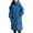 Blue, variant on BangWanChi Womens Winter Coats Long Long Sleeved Solid Color Hooded Jacket