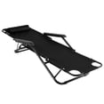 thumbnail image 5 of Qifang Folding Reclining Camping Chair, Portable Steel Tube Oxford Fabric Lounge Chair for Outdoor Patio Beach，Black, 5 of 13