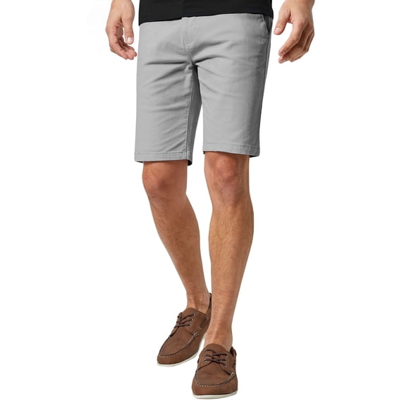 Ma Croix Mens Essential Chino Stretch Oxford Summer Flat Front Dress Shorts