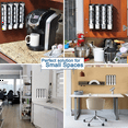 thumbnail image 5 of 2pcs Coffee Pod Holder Side Mount for K Cup Pods Dispenser for Single- Coffee Makers Black, 5 of 8
