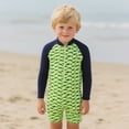 thumbnail image 2 of Piomll Boys Swimsuits Upf 50 Sun Shirt With Fit Pool Bathing Suit, 2 of 9