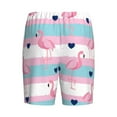 thumbnail image 5 of Naloa Flamingo1 Men's Short Pajama Pants, Lounge Comfort Shorts with Elasticized Waistband and Side Pockets - 4X-Large, 5 of 9
