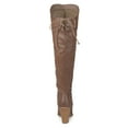 thumbnail image 3 of Journee Womens Spritz-p Stacked Heel Over The Knee Boots, 3 of 9