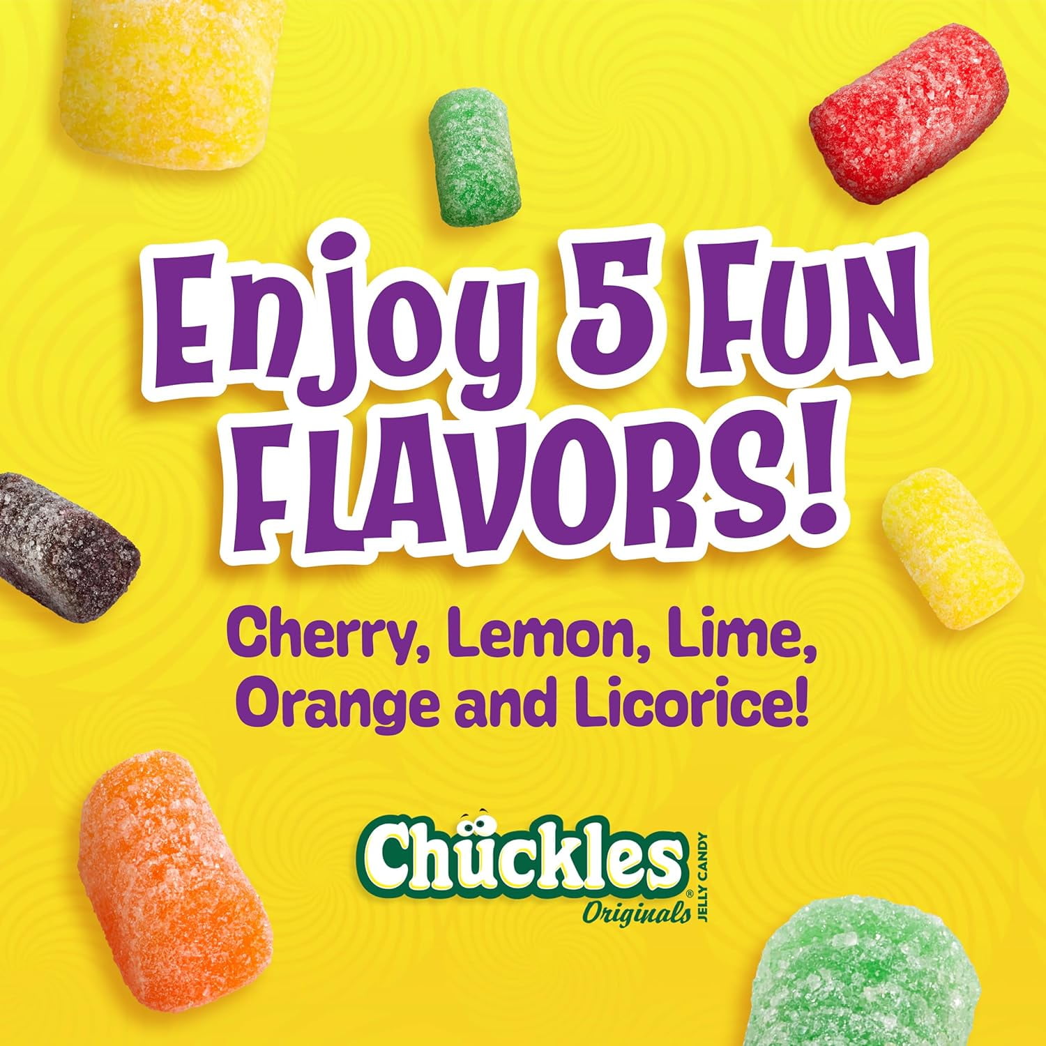Chuckles Original, Jelly Sugar-Coated Candies, Fruit Flavored Candy, 2 Ounce Bars (Pack of 24)
