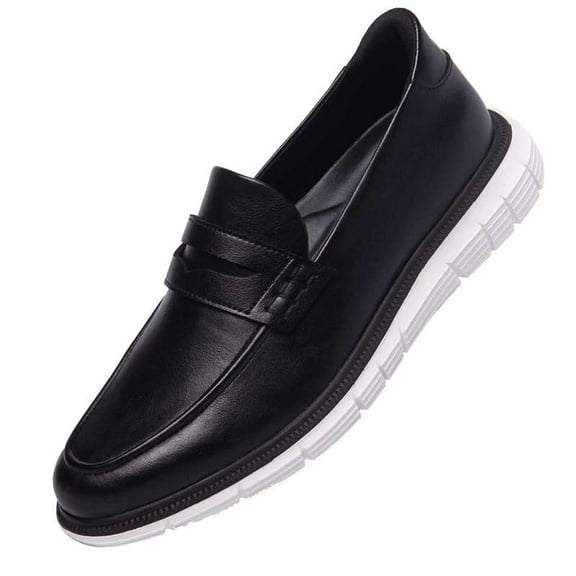 Marc Joseph New York Mens Hands Free Slip On Casual Loafers Shoes Lightweight Comfortable Penny Loafers for Men Black 10.5