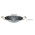 thumbnail image 2 of FONDOTIN Easy to Clean Kitchen Cooking Pan Stainless Steel Paella Pan for Home Kitchen 1Set, 2 of 8