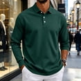 thumbnail image 6 of LWavelet Men's Polo Shirt Long Sleeve Collared Golf Shirts Quick Dry Lightweight 3-Button Performance Work Fishing Athletic Tops, 6 of 7