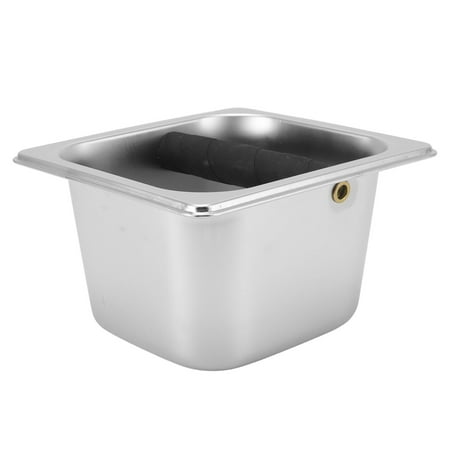 

price crash Stainless Steel Coffee Knock Box Coffee Grounds Container Box for Kitchen Canteen Western Restaurant Bar