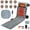 Grey, variant on PU Leather Electric Massage Mat Full Body Vibrating Massage Chair Pad Multifunctional with Heat Timer Shiatsu Neck Massager Anti-Slip Bottom for Recliner Sofa Bed Mother's Day Gifts