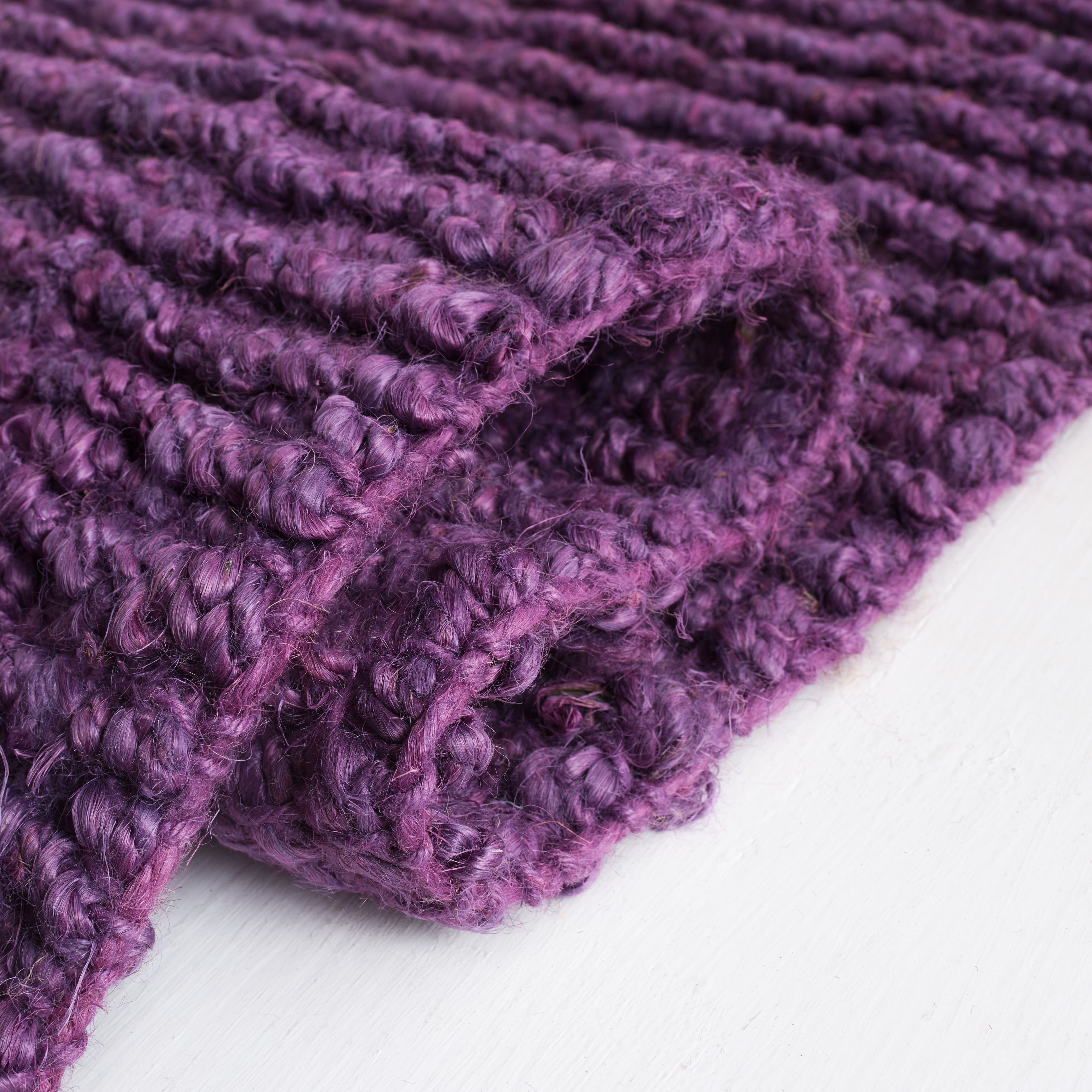 Safavieh Natural Fiber Levi Solid Runner Rug, Purple, 2'6" x 6'