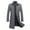 Gray, variant on Herrnalise Men's Autumn And Winter Business Medium Long Woolen Overcoat Fashion Stand Up Collar Plus Cotton Thickened Warm Fashion Coat Gray