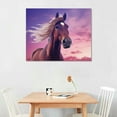 thumbnail image 2 of Nawypu  Canvas Wall Art Horse Poster Pictures Animal Prints Decor、Wall Art For Living Room Bedroom Office With Framed, 2 of 4