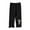 Black, variant on fatyb Toddler Girls Ribbed Pants Little Girls Thin Capris Leggings Comfortable Kids Summer Bottom Pants