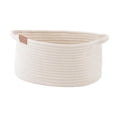 thumbnail image 2 of Canasta tejida de algodón para organizar el organizador de baño Bin Cesta de almacenamiento de cuerda tejida multifuncional para toallas de dormitorio M, 2 of 8