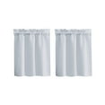 thumbnail image 1 of Cuxi Short Curtain for Kitchen, Cafe Window Treatment, Rod Pocket Small Curtain for Bathroom Rv Cabin, Light Filtering Decorative Panel Set of 2, 2X Short Curtains White, 1 of 3