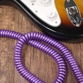 thumbnail image 2 of Cable de Guitarra MAKA Morado Premium Espiral de 20 Pies para Guitarra Eléctrica y Bajo, 2 of 6