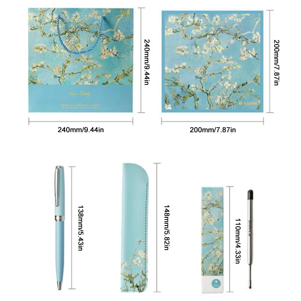 Mini Rotatable Ballpoint Pen PU Pouch Pocket Size Pen 3 Replacement Pen Refills