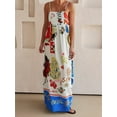 thumbnail image 6 of nvzhuang Women Sleeveless Dress Summer Tie Back Party Dress for Vacation Cocktail Beach Streetwear, 6 of 9