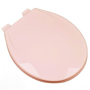 Plumbing Technologies 2F1R6-20 Slow Close Plastic Round Front Contemporary Design Toilet Seat, Venetian Pink